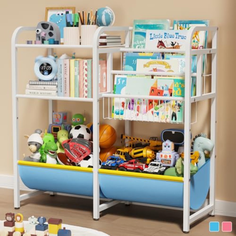 Montessori Shelf Toy - رف كتب ومنظم ألعاب 3 في