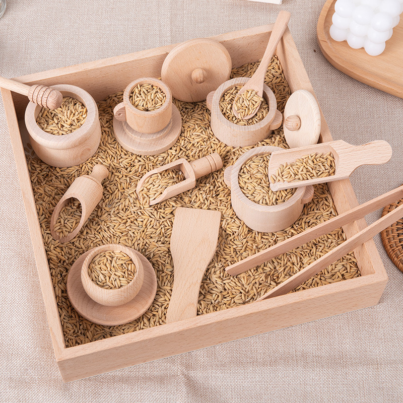 Montessori Shelf Toy - مجموعة ألعاب ألغاز تنوير حسية من