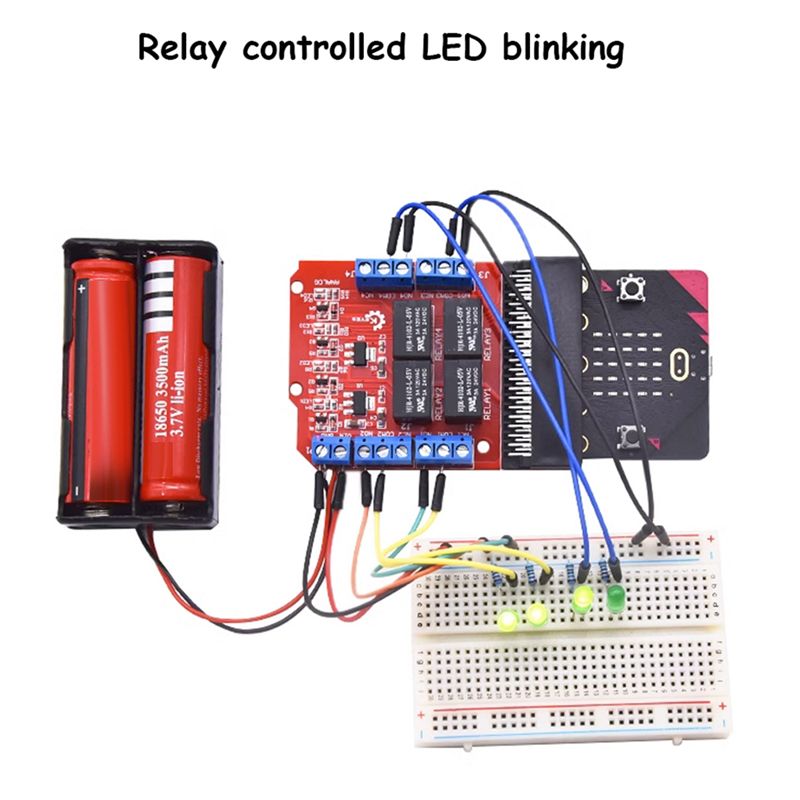 Kids Education Program - وحدة ترحيل A64I Microbit بأربع قنوات