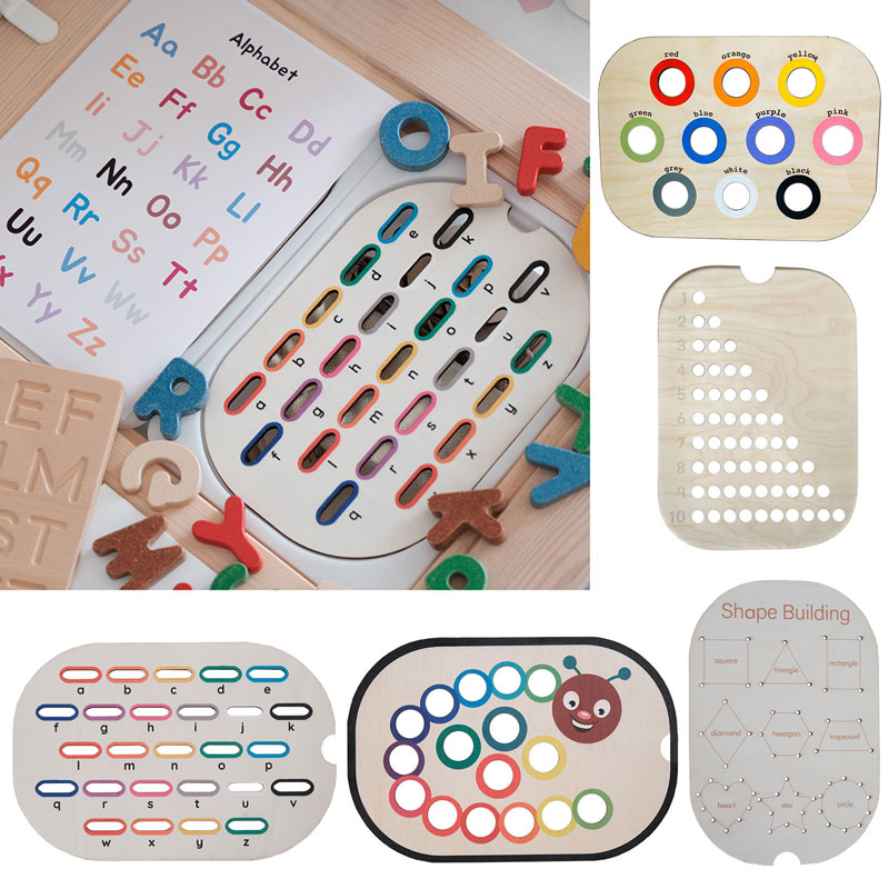 Montessori Shelf Toy - ألعاب مونتيسوري للأطفال، تدريب الحركة الدقيقة،