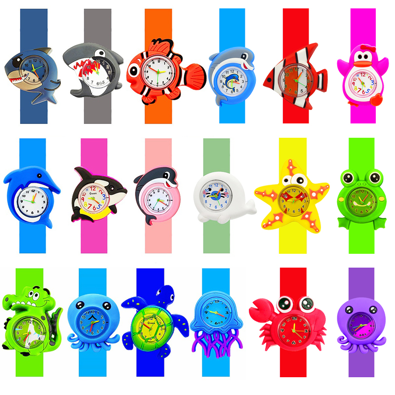 ساعات كرتون دلافين قرش للأطفال - مراجعة Kids Educational Watch وسعره
