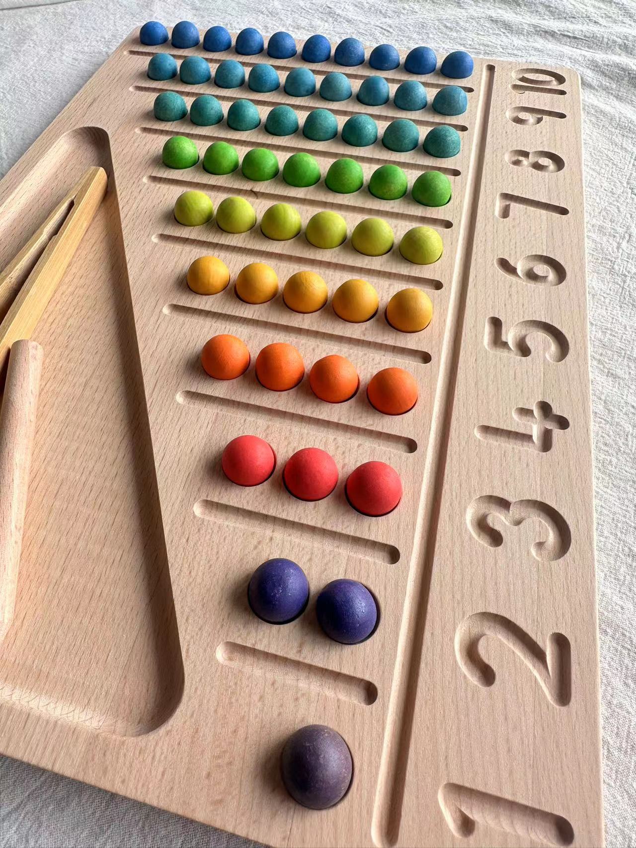 ألعاب حسية خشبية مونتيسوري ، خ - مراجعة Montessori Shelf Toy وسعره