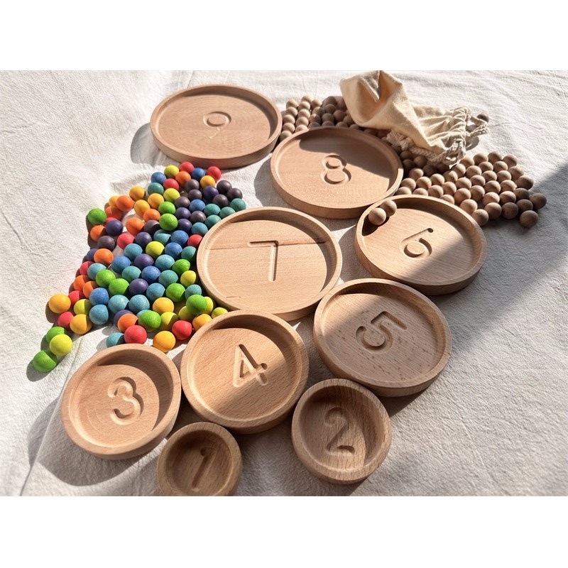 ألعاب حسية خشبية مونتيسوري ، خ - مراجعة Montessori Shelf Toy وسعره