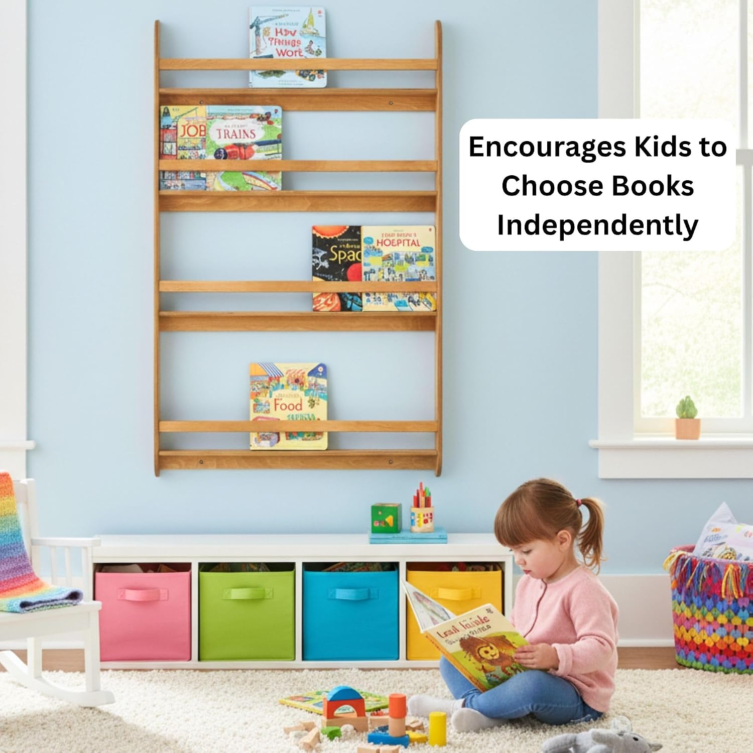 رف كتب مونتيسوري للحائط، منظم  - مراجعة Montessori Shelf Toy وسعره