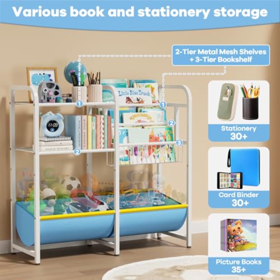 رف كتب ومنظم ألعاب 3 في 1، رف  - مراجعة Montessori Shelf Toy وسعره