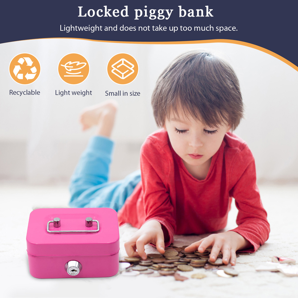 صندوق توفير نقود معدني بقفل مف - مراجعة Kids Education Money وسعره