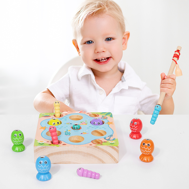 ألعاب صيد خشبية للأطفال ألعاب  - مراجعة Montessori Shelf Toy وسعره