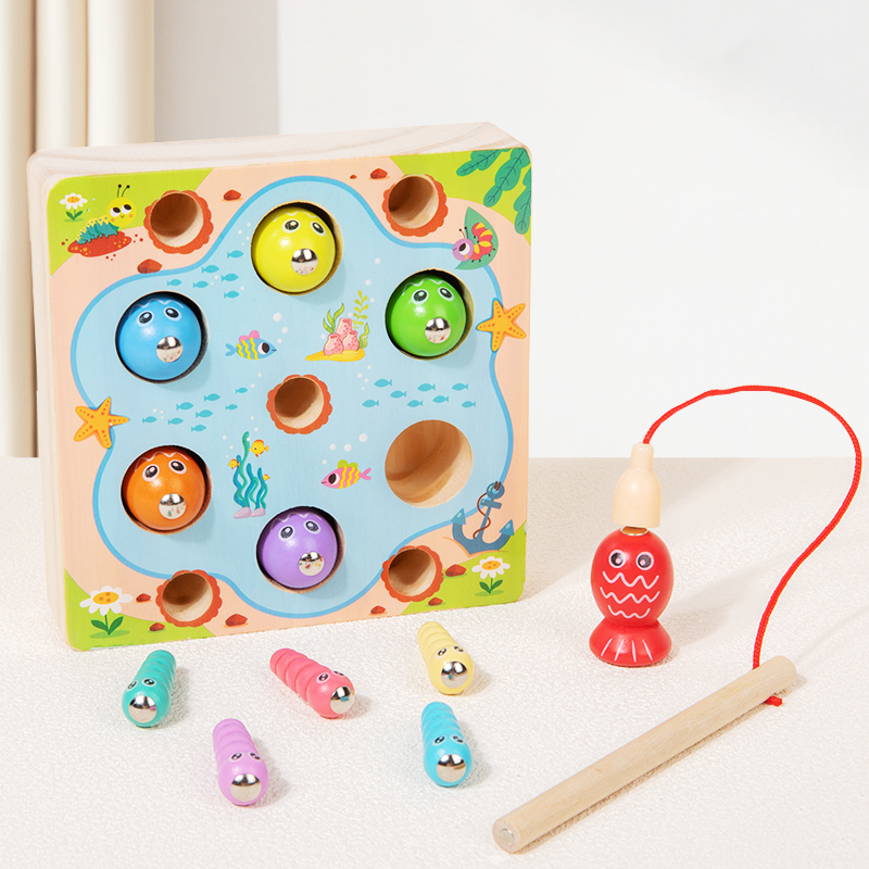 ألعاب صيد خشبية للأطفال ألعاب  - مراجعة Montessori Shelf Toy وسعره