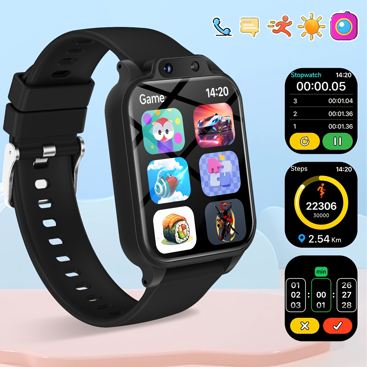 ساعة ذكية للأطفال مع 18 لعبة ت - مراجعة Kids Educational Watch وسعره