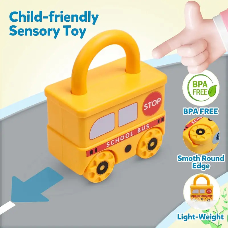 لعبة قفل متطابقة على شكل سيارة - مراجعة Montessori Shelf Toy وسعره