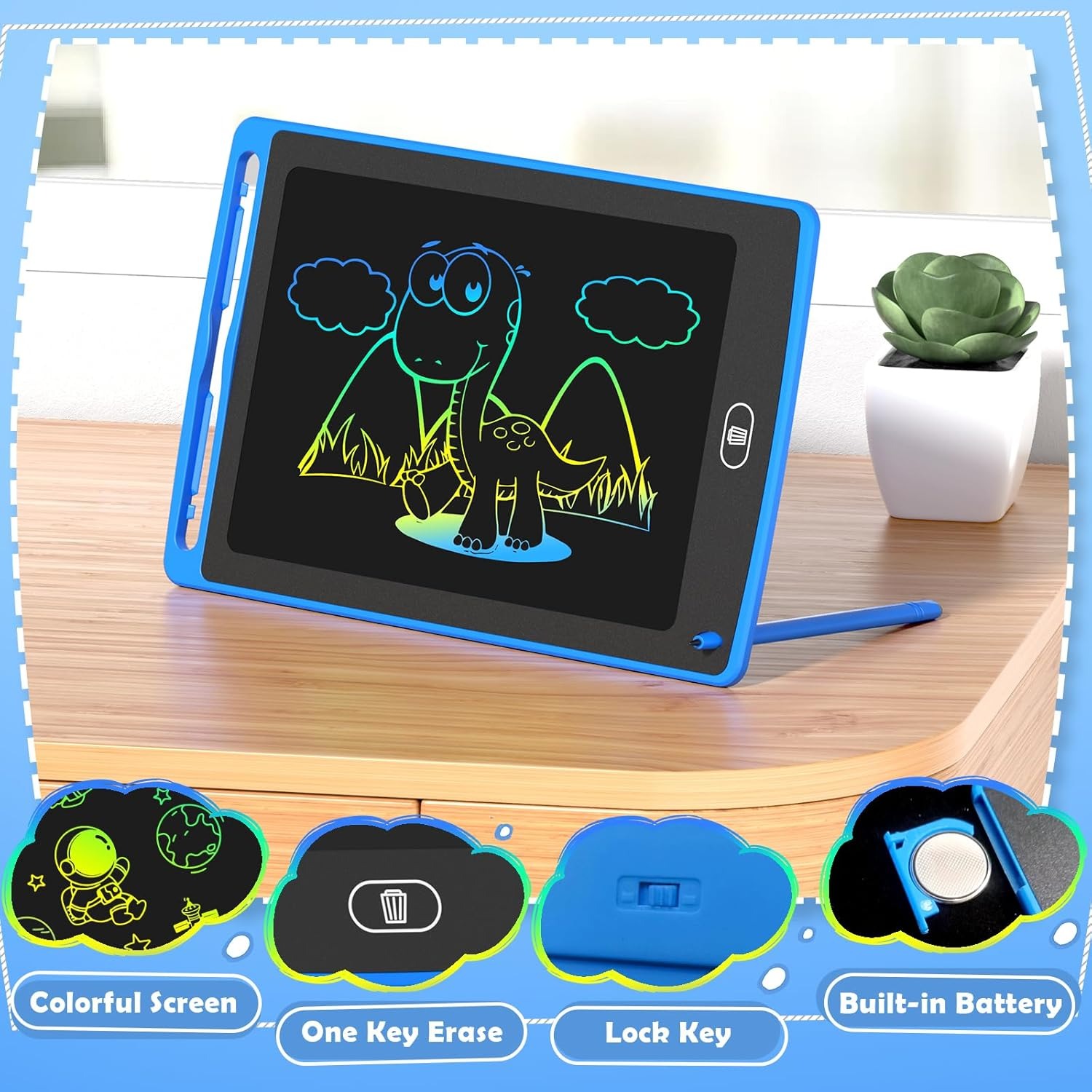لوح كتابة LCD للأطفال، لوح رسم - مراجعة Kids Education Board وسعره