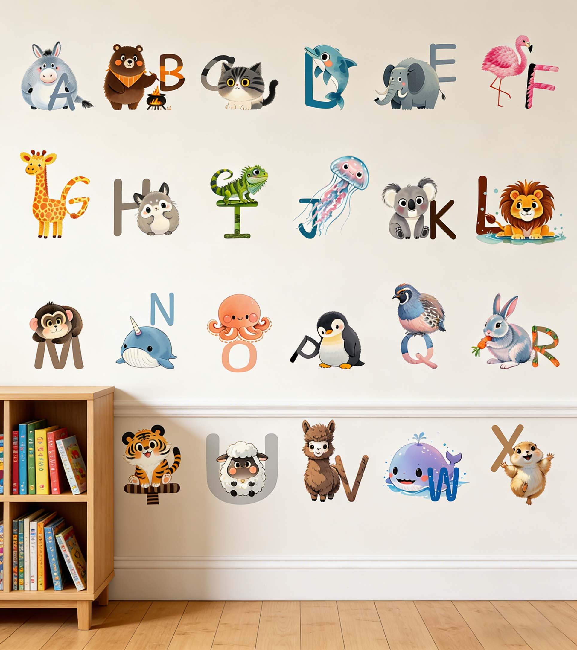 ملصقات جدارية للأبجدية الإنجلي - مراجعة Kids Education Center وسعره