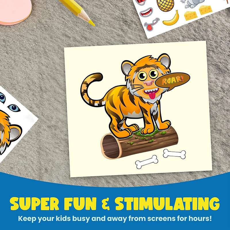 ملصقات حيوانات سفاري كرتونية ل - مراجعة Kids Education Money وسعره